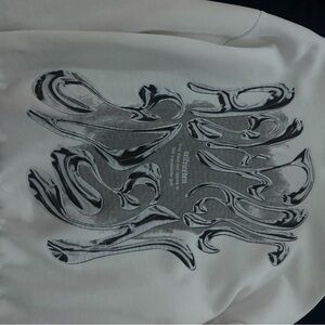 Aelfric Eden White Sweatshirt with Black Graphic